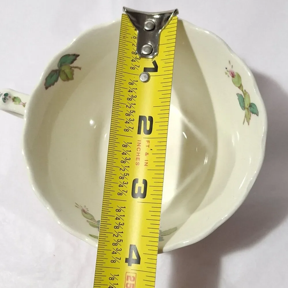 VTG Spode Copeland Billingsley Flat Teacup And Saucer Billingsley Rose Pink *